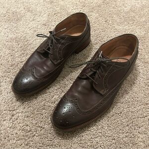 Johnston and Murphy Brown Leather Dress Shoes Size 10 J&M Flex